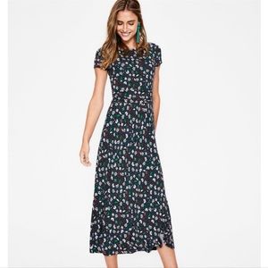 Boden Floral Midi Dress. Size 2.